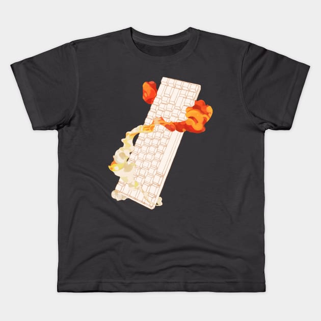 Mechanical Keyboard Kids T-Shirt by demonfell